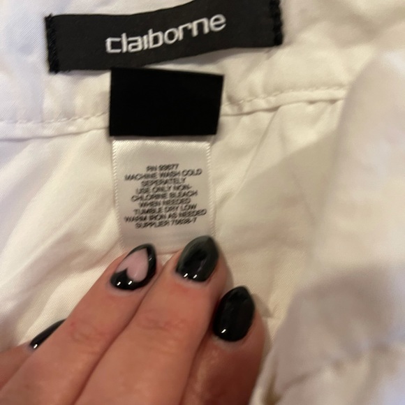 CLAIBORNE men’s white trousers 34/30 - Picture 5 of 14